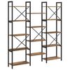 vidaXL Bookshelf Old wood 156 x 25 x 167 cm Engineered Wood