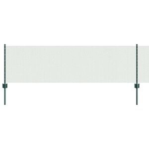 vidaXL Welded Wire Fence 100 x 0.6 m (W x H) PVC-Coated Steel Green