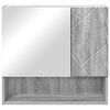 vidaXL Mirror Cabinet Grey Sonoma 59 x 17 x 55 cm Engineered Wood