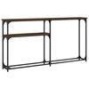 vidaXL Console Table Brown Oak 145x22,5x75 cm Engineered Wood