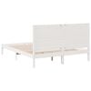 vidaXL Extra Long Bed Frame without Mattress White 160x220 cm Solid Wood