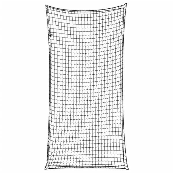 vidaXL Trailer Net with Elastic Rope Black 6x3 m PP