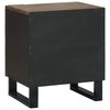 vidaXL Bedside Cabinet 2 pcs Walnut 40 x 33 x 46 cm Solid Acacia wood