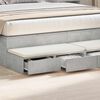 vidaXL Bed Drawers Concrete Grey 150 x 36.5 x 16.5 cm Engineered Wood