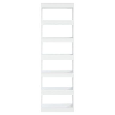vidaXL Book Cabinet/Room Divider White 60x30x198 cm