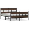 vidaXL Bed Frame without Mattress with Headboard and Footboard 140x190 cm
