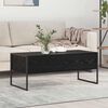 vidaXL Coffee Table Black Oak 100 x 46 x 40 cm Engineered Wood