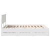 vidaXL Bed Frame with Drawer White 160 x 200 cm Engineer Wood