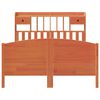 vidaXL Bookcase Bed without Mattress Wax Brown 140x190cm Solid Wood Pine