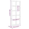 vidaXL Barn Door White 90 x 2.5 x 208 cm Solid Pine Wood
