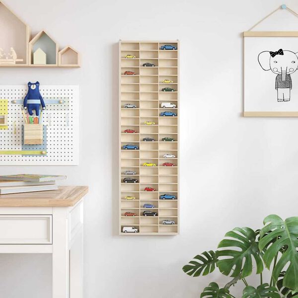 vidaXL Display Case Brown 30 x 4.5 x 96 cm Engineered wood