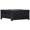 vidaXL Coffee Table Black 65x65x30 cm Solid Mango Wood