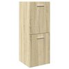 vidaXL 4 Piece Bathroom Furniture Set Sonoma Oak Engineered Wood