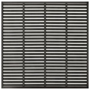 vidaXL Louver Fence WPC 180x180 cm Dark Grey