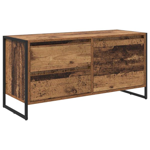 vidaXL TV Cabinet Old Wood 100 x 36 x 49.5 cm Engineered Wood