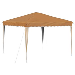 vidaXL Pop-up Party Tent 288 x 288 x 245 cm Beige Oxford Fabric