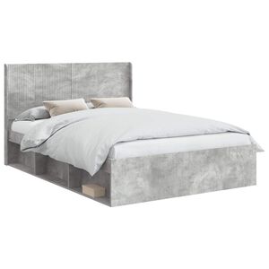 vidaXL Bed Frame with Storage and Headboard 3 pcs Engineered Wood