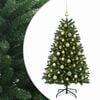 vidaXL Artificial Christmas Tree Mid-green with Bauble 150 cm 150 LEDs