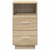 vidaXL Bedside Cabinet with 2 Drawers Sonoma Oak 36x36x68 cm