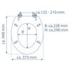SCH&Uuml;TTE Toilet Seat with Soft-Close BEACH