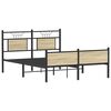 vidaXL Bed Frame without Mattress Sonoma Oak 137x190 cm Engineered Wood
