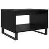 vidaXL Coffee Table Black oak 60 x 50 x 40 cm Engineered wood