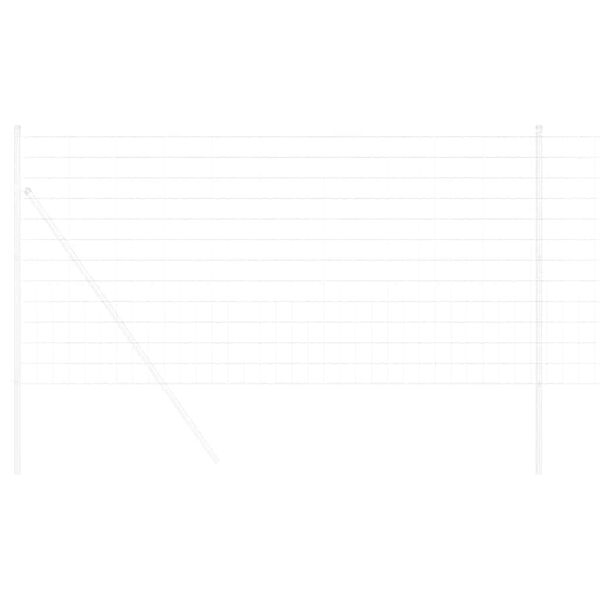 vidaXL Euro Fence Silver 1.2 x 10 m Hot dip galvanized iron