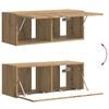 vidaXL TV Cabinet Set Wall-mounted 6 pcs Artisan Oak Engineered Wood