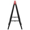vidaXL Foldable Work Trestles 2 pcs Black and Red Polypropylene 350 kg