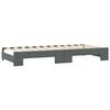 vidaXL Daybed with Trundle&Drawers without Mattress Dark Grey 90x190 cm Single