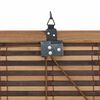 vidaXL Window Blind Geometric Brown 140 x 220 cm Bamboo