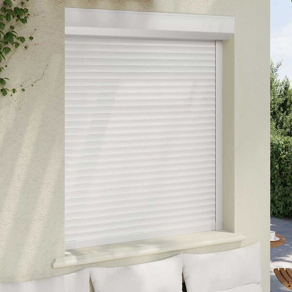 vidaXL Roller Shutter Aluminium 110x130 cm White
