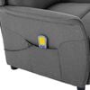 vidaXL Massage Chair Light grey 67.5 x 93.5 x 101.5 cm Fabric