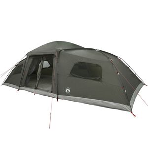 vidaXL Family Tent with Rainfly Water-resistant 18-Person Army Green