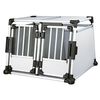 TRIXIE Pet Double Transport Box M-L Aluminium