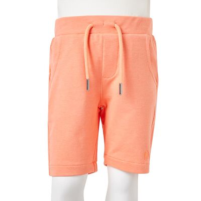 Kids' Shorts with Drawstring Neon Orange 92