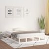 vidaXL Bed Frame without Mattress White 200x200 cm Solid Wood