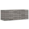 vidaXL Cushion Box | Grey | PE rattan, powder-coated steel | Large | Cushion Box