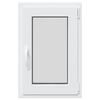 vidaXL Basement Window "RISOR" 50x75 cm Tilt&Turn DIN Left White
