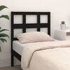 vidaXL Bed Headboard Black 80.5x4x100 cm Solid Wood Pine