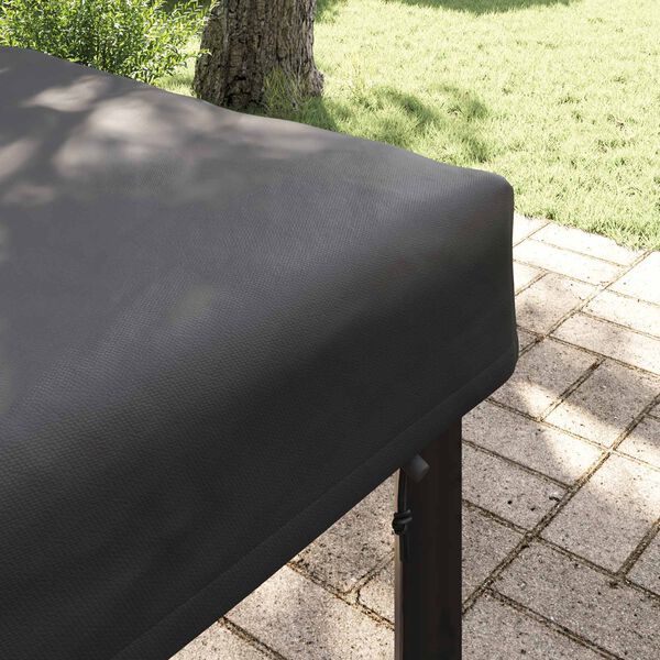 vidaXL Table Cover Plain Black 142 x 82 x 15 cm Fabric