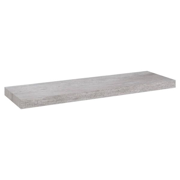 vidaXL Floating Wall Shelf Concrete Grey 80x23.5x3.8 cm MDF