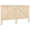 vidaXL Bed Frame without Mattress Grey 200x200 cm Solid Wood Pine