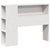 vidaXL Bookcase Bed without Mattress White 75x190cm Small Single Solid Wood Pine
