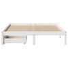 vidaXL Bed Frame without Mattress White 120x190 cm Small Double Solid Wood Pine