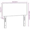 vidaXL Headboard with Headboard Dark Grey 90 cm Faux Leather