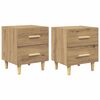 vidaXL Bed Cabinet 2 pcs Artisan Oak 40 x 35 x 47.5cm Engineered Wood