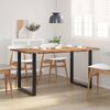 vidaXL Dining Table 154x80x76 cm Solid Acacia Wood