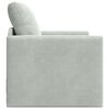 vidaXL Folding Sofa Bed Light Grey 74 x 77 x 81 cm Velvet