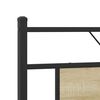 vidaXL Metal Bed Frame without Mattress Sonoma Oak 183x213 cm
